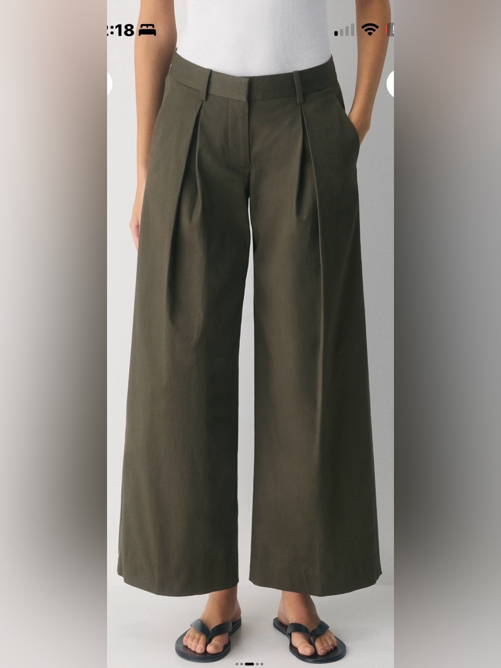 Aritzia Middlebury Pant Chino NWT Size 00 Dark Olive Sold Out
